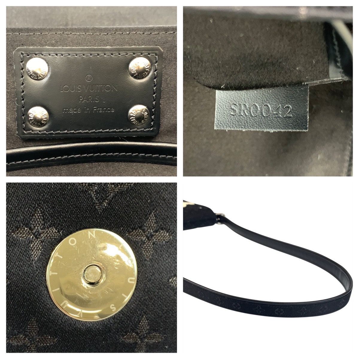 Louis Vuitton Louis Vuitton Louis Vuitton Conte de Fée Mini Monogram Satin/Calf Hair/Leather Shoulder Bag Canvas Shoulder Bag M92273 DUTY FREE for USA Size ONE SIZE - 4 Thumbnail