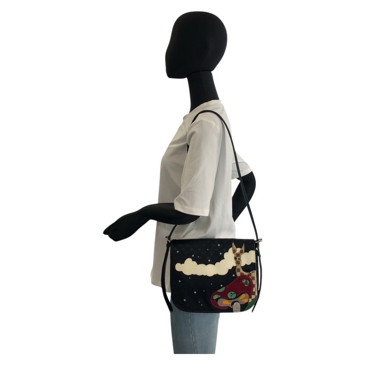 Louis Vuitton Louis Vuitton Louis Vuitton Conte de Fée Mini Monogram Satin/Calf Hair/Leather Shoulder Bag Canvas Shoulder Bag M92273 DUTY FREE for USA Size ONE SIZE - 6 Thumbnail