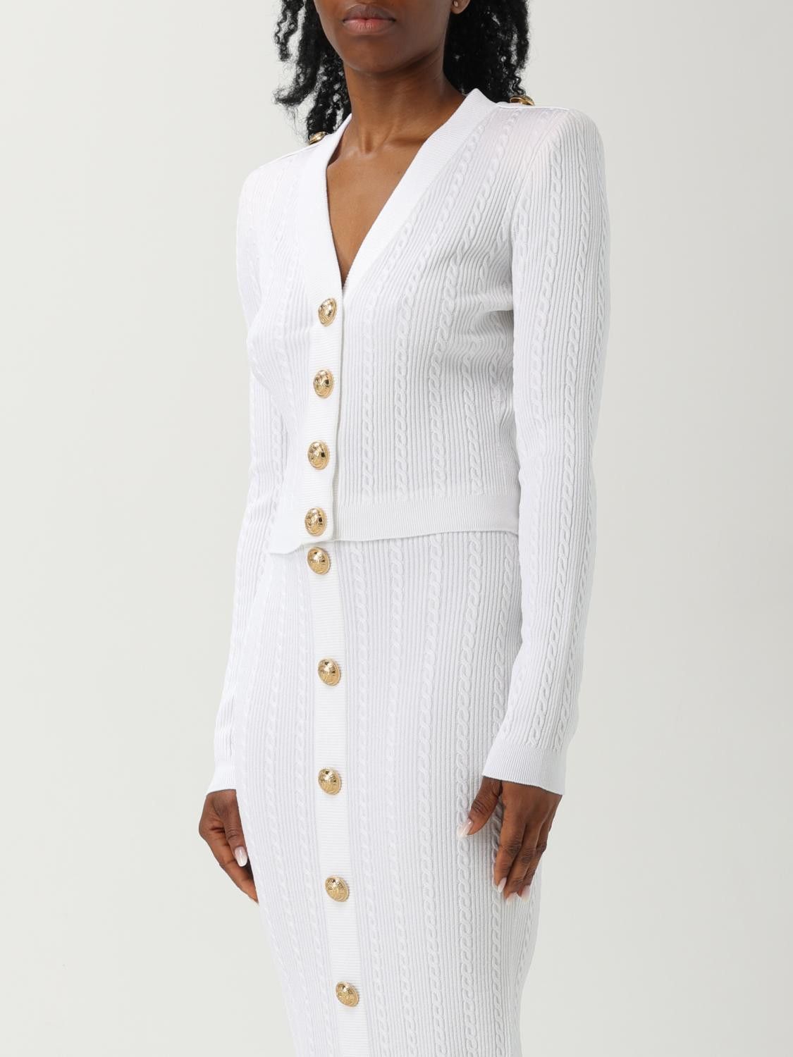 Balmain Balmain Sweater Woman White Size XS / US 0-2 / IT 36-38 - 4 Thumbnail