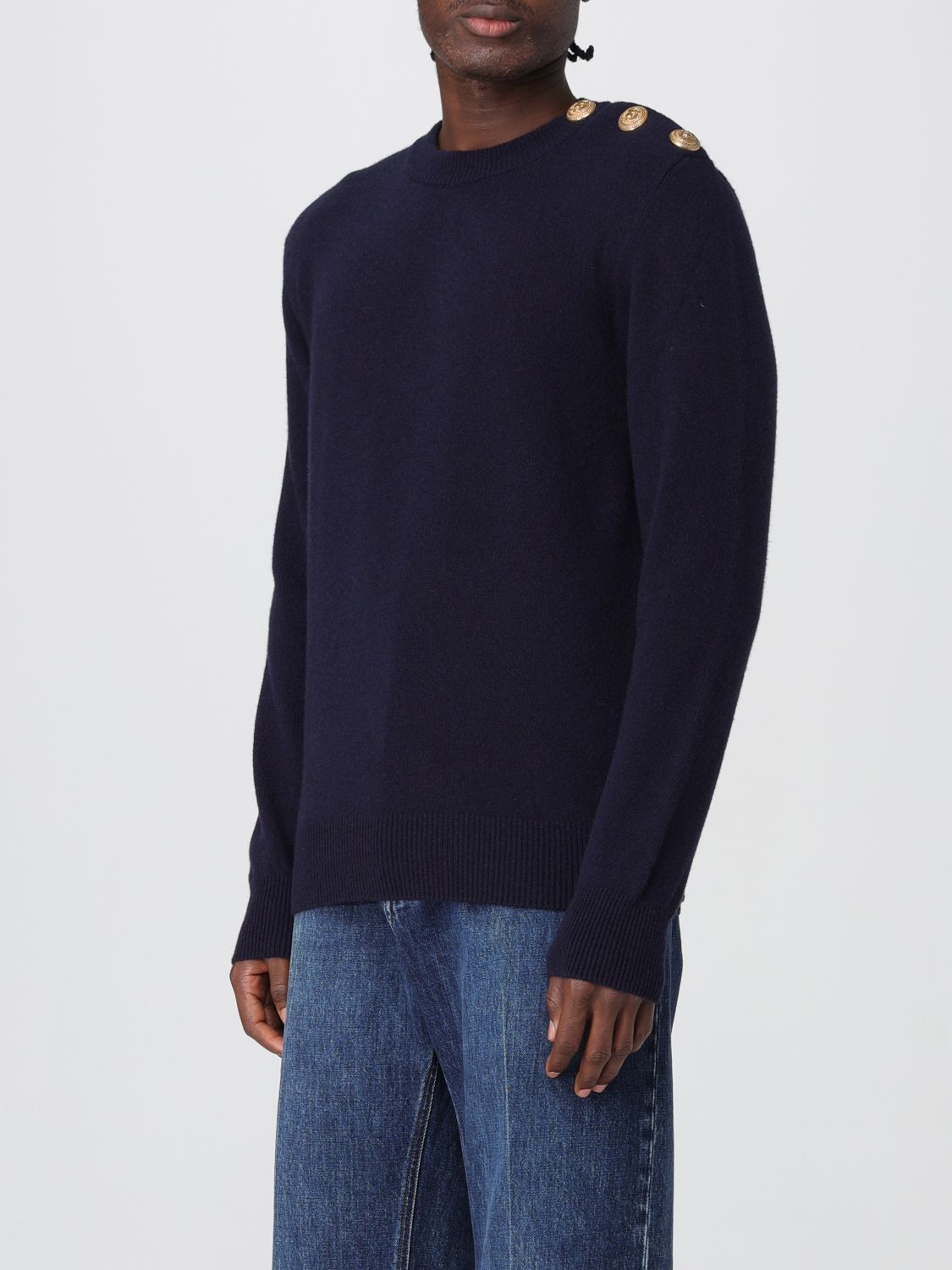 Balmain Balmain Sweater Men Navy Size US S / EU 44-46 / 1 - 4 Thumbnail