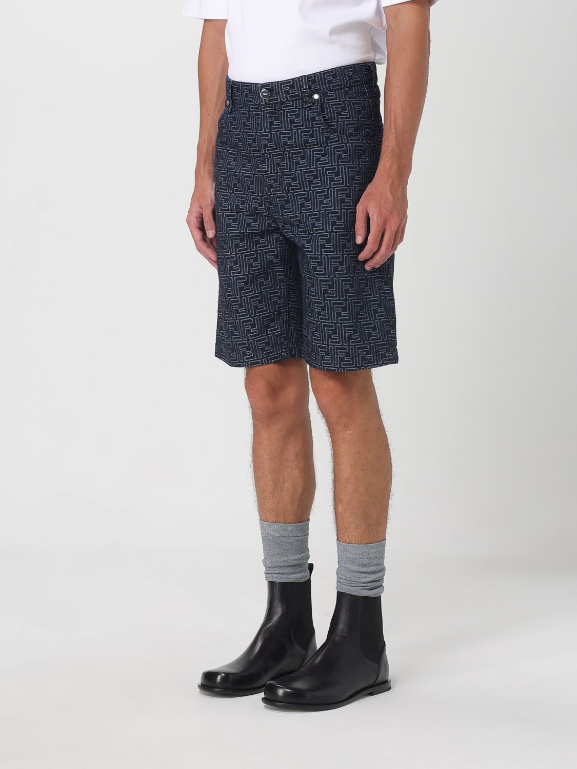Fendi Fendi Short Men Indigo Size US 34 / EU 50 - 3 Thumbnail