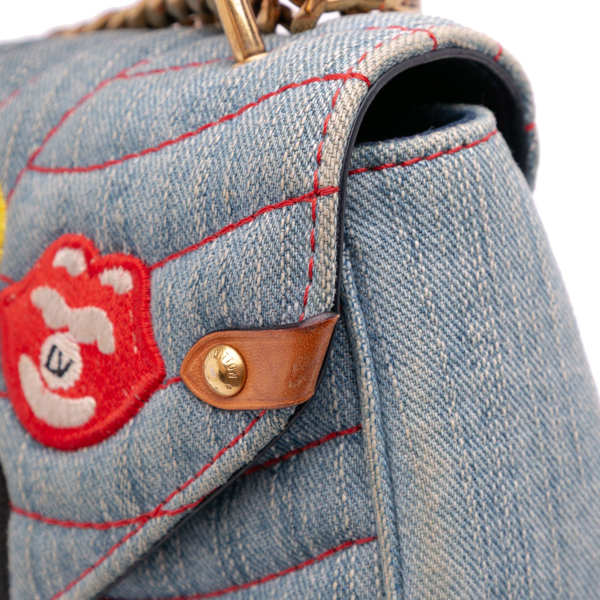 Louis Vuitton Louis Vuitton Limited Edition Denim Patches New Wave Chain MM Size ONE SIZE - 9 Thumbnail