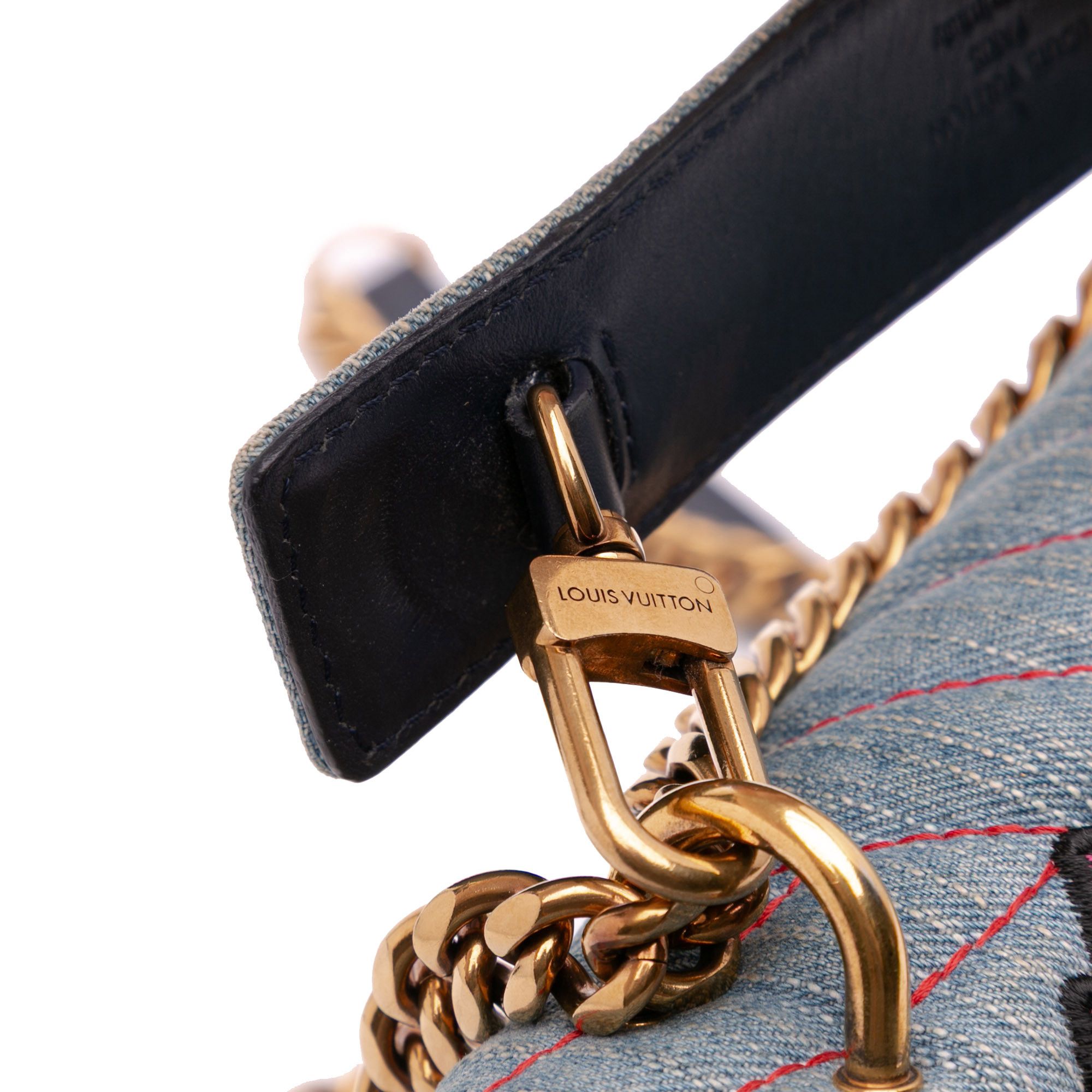 Louis Vuitton Louis Vuitton Limited Edition Denim Patches New Wave Chain MM Size ONE SIZE - 12 Thumbnail