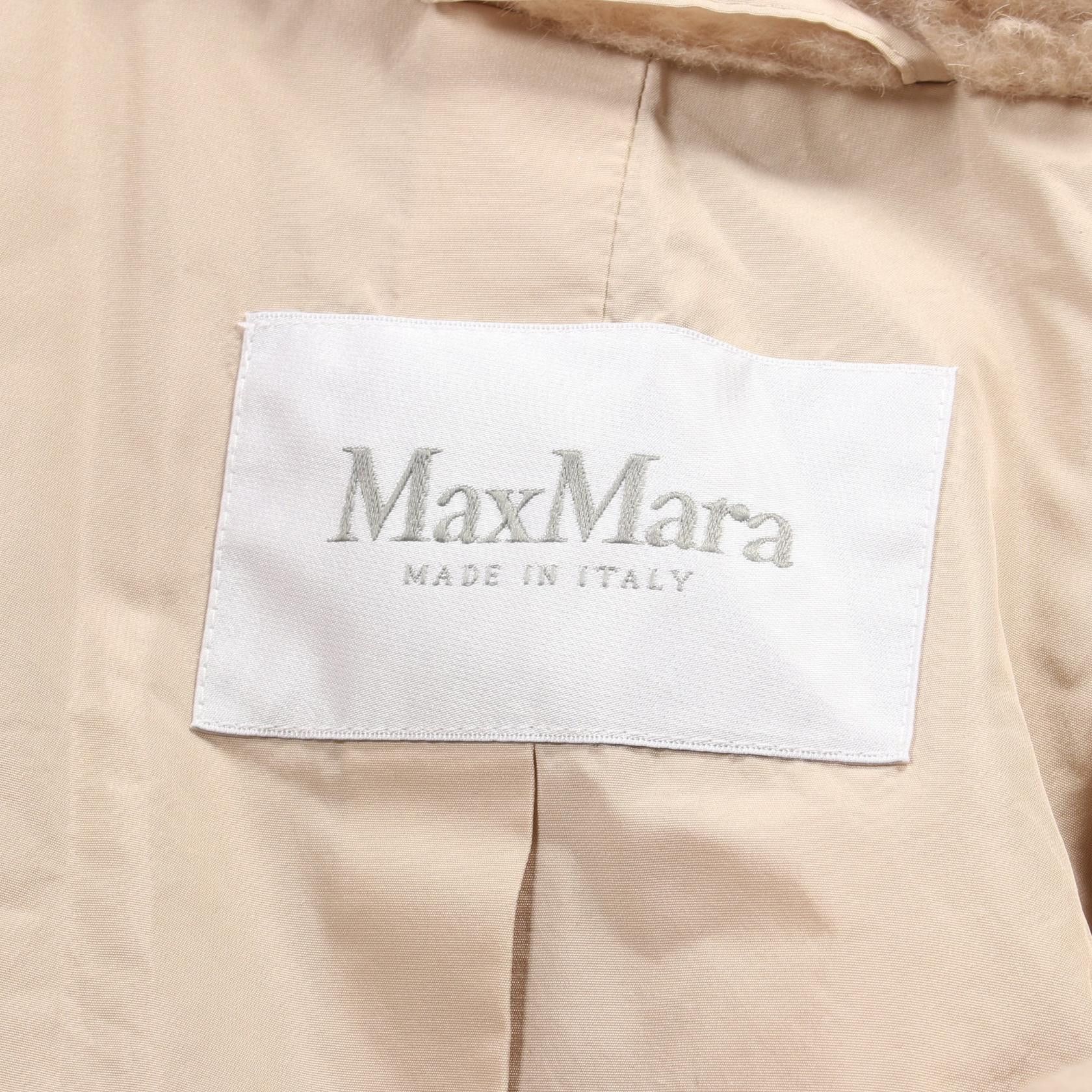 Max Mara MaxMara Max Mara GATTO Wool Silk Alpaca Outerwear Natural Material Outerwear Size ONE SIZE - 3 Thumbnail