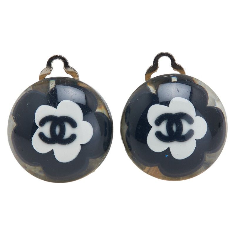 Chanel Chanel Chanel Coco Mark Camellia Earrings Metal Earrings DUTY FREE for USA Size ONE SIZE - 2 Thumbnail