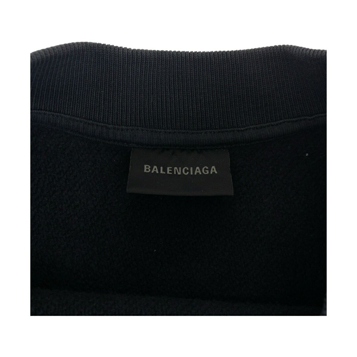 Balenciaga Balenciaga Balenciaga Oversize Logo Cotton Sweatshirt Cotton Sweatshirts & Hoodies 720428 Size ONE SIZE - 3 Thumbnail