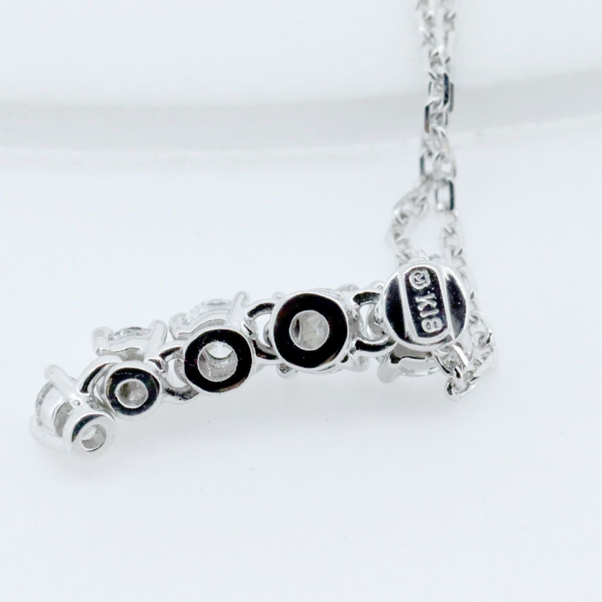 Mikimoto Mikimoto Mikimoto K18WG Diamond Necklace Calfskin Necklace DUTY FREE for USA Size ONE SIZE - 5 Thumbnail