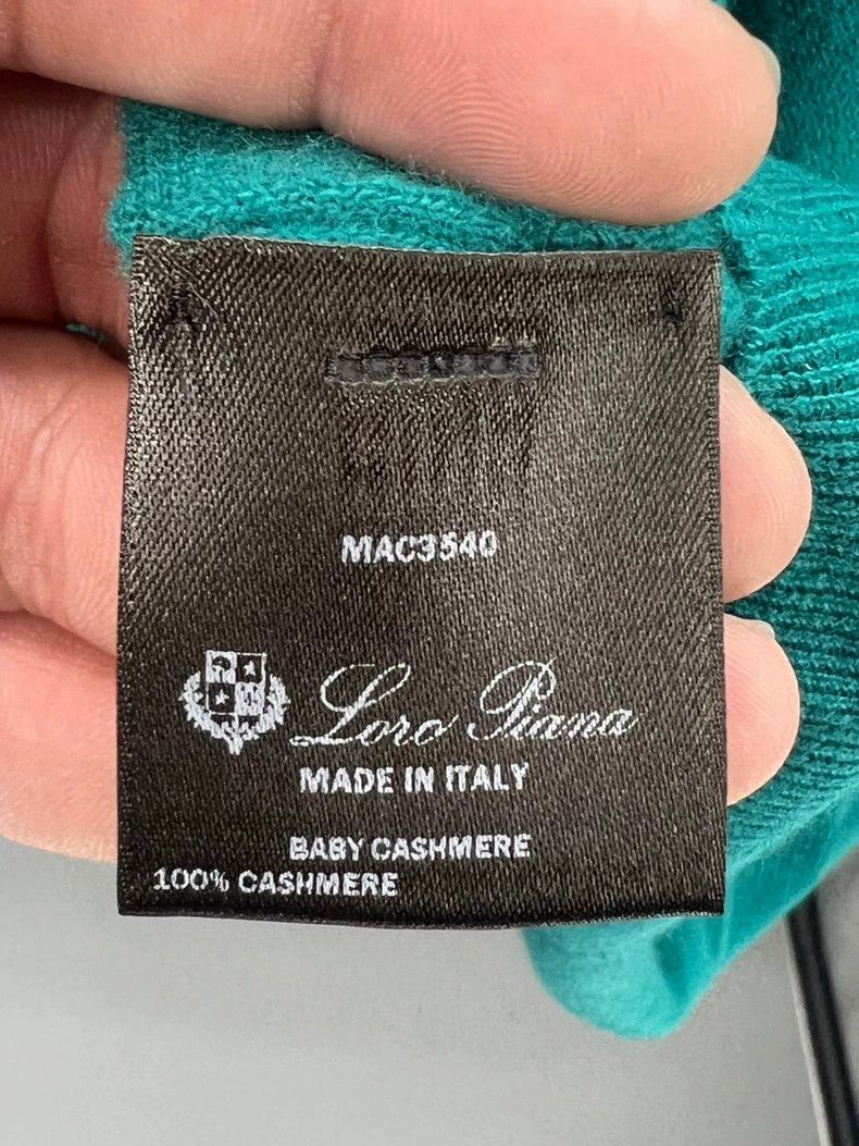Loro Piana Loro Piana Men's Green Cashmere Sweater Size US M / EU 48-50 / 2 - 5 Thumbnail