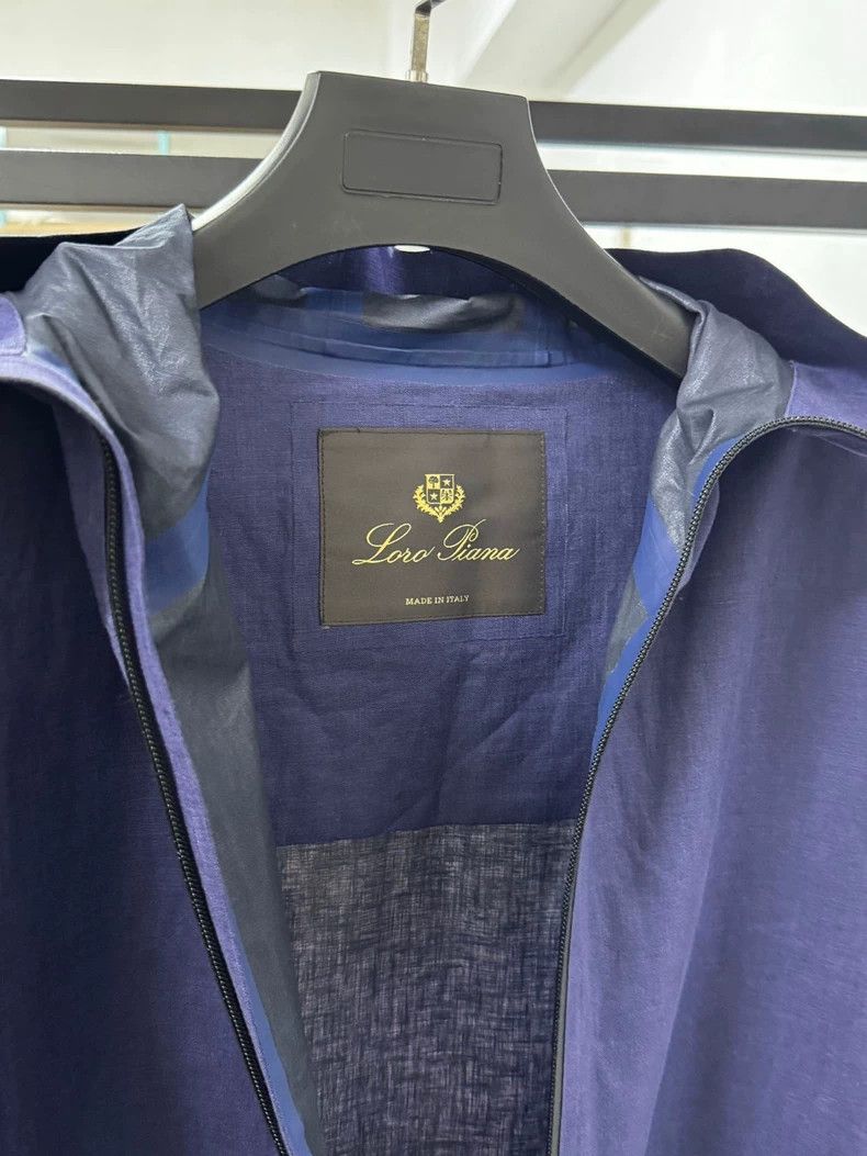 Loro Piana Loro Piana Navy Long Raincoat Jacket Size US S / EU 44-46 / 1 - 8 Thumbnail