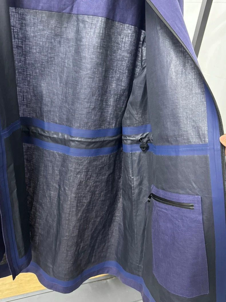 Loro Piana Loro Piana Navy Long Raincoat Jacket Size US S / EU 44-46 / 1 - 7 Thumbnail