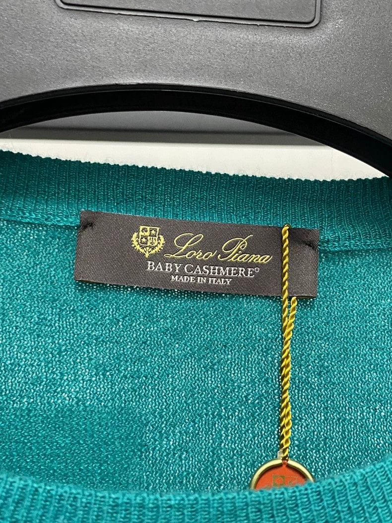 Loro Piana Loro Piana Men's Blue Cashmere Sweater Size US XL / EU 56 / 4 - 3 Thumbnail