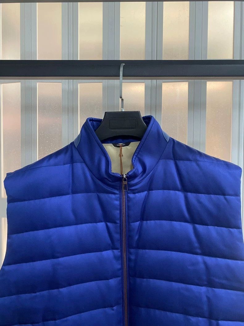 Loro Piana Loro Piana Men's Down Vest Blue Size US XXL / EU 58 / 5 - 2 Thumbnail