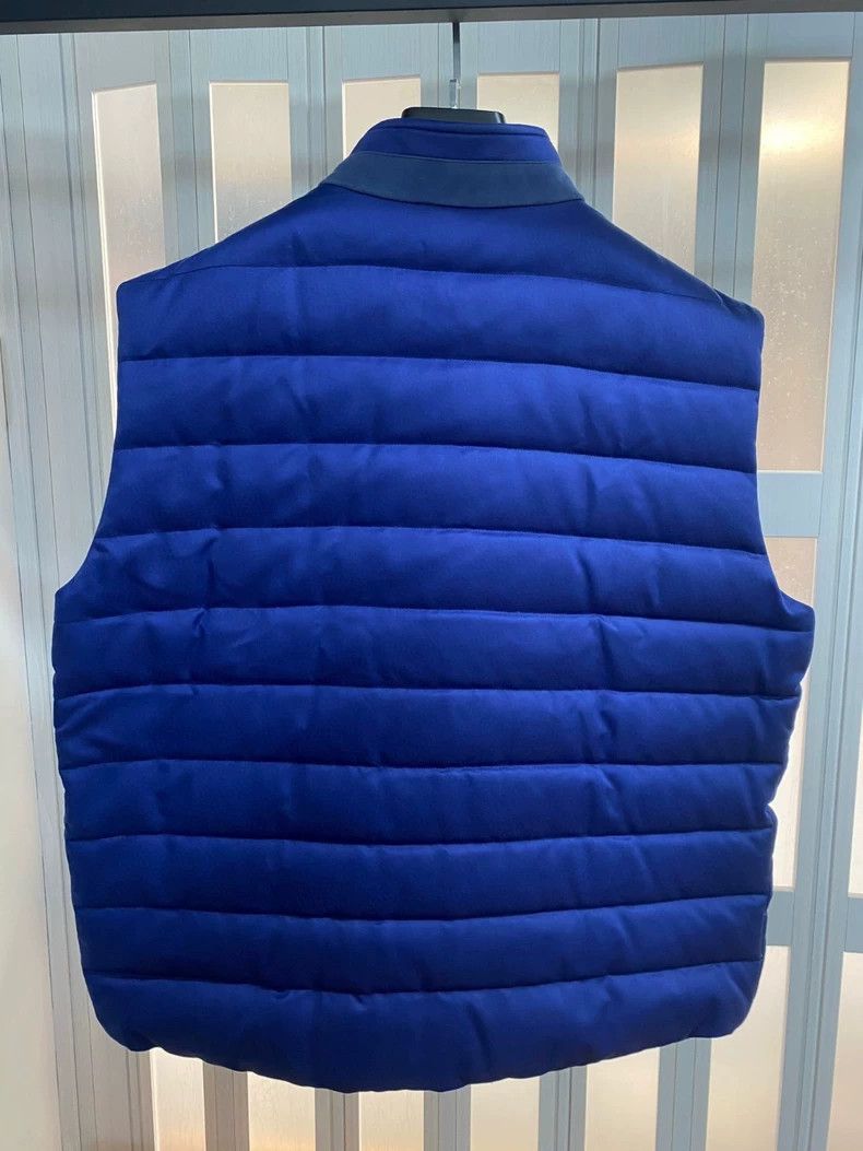 Loro Piana Loro Piana Men's Down Vest Blue Size US XXL / EU 58 / 5 - 4 Thumbnail