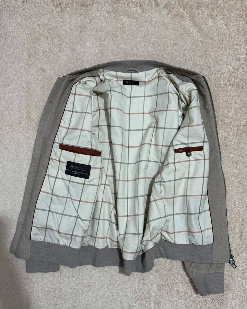 Loro Piana Loro Piana Gray Cashmere Bomber Jacket Size US M / EU 48-50 / 2 - 2 Thumbnail