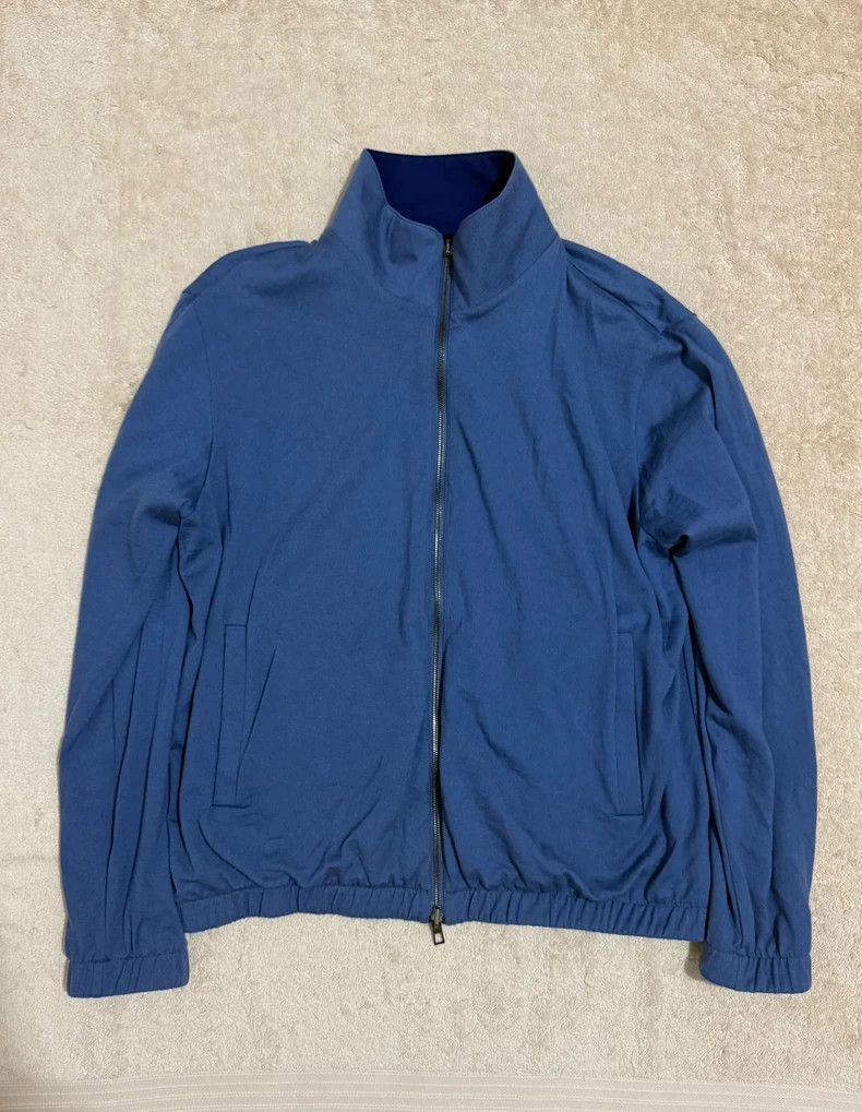Loro Piana Loro Piana Blue Reversible Bomber Jacket Size US XL / EU 56 / 4 - 6 Thumbnail