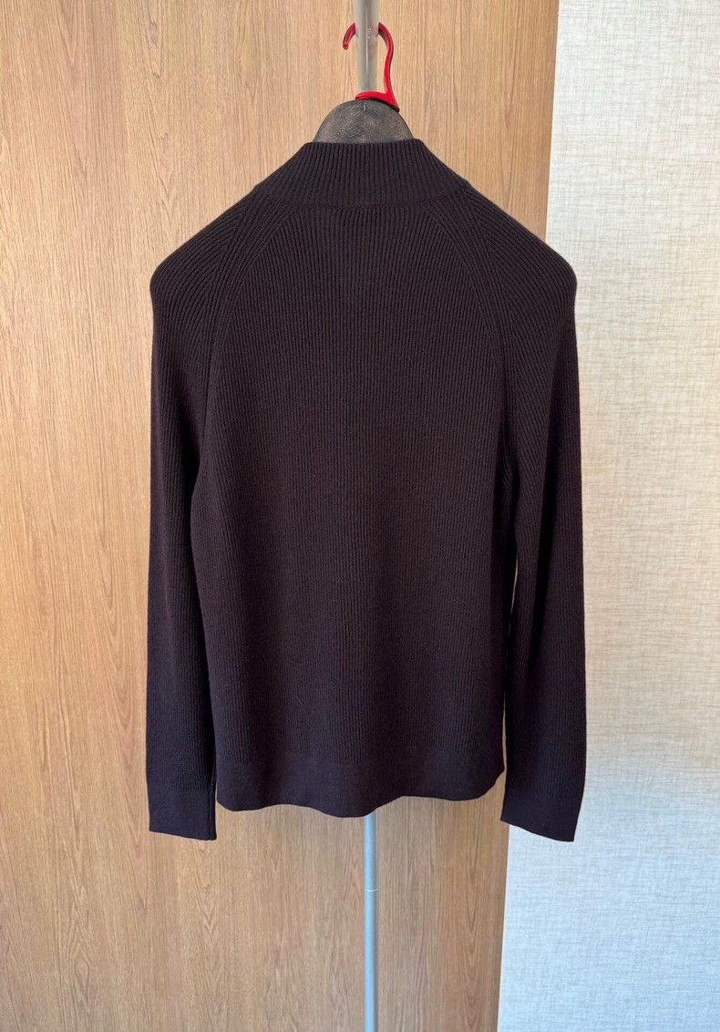 Loro Piana Loro Piana Cashmere Ribbed Zip Cardigan Size US L / EU 52-54 / 3 - 4 Thumbnail