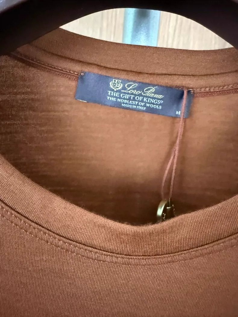 Loro Piana Loro Piana Round Neck Short Sleeve T-Shirt Size US L / EU 52-54 / 3 - 2 Thumbnail