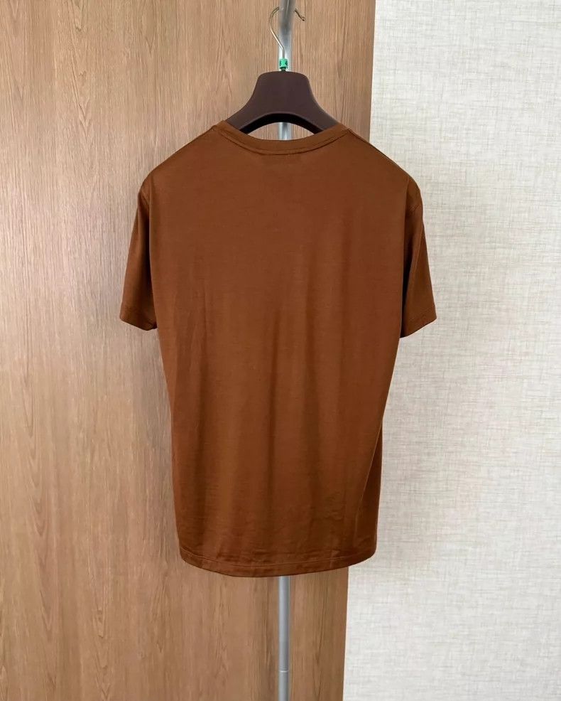 Loro Piana Loro Piana Round Neck Short Sleeve T-Shirt Size US L / EU 52-54 / 3 - 4 Thumbnail