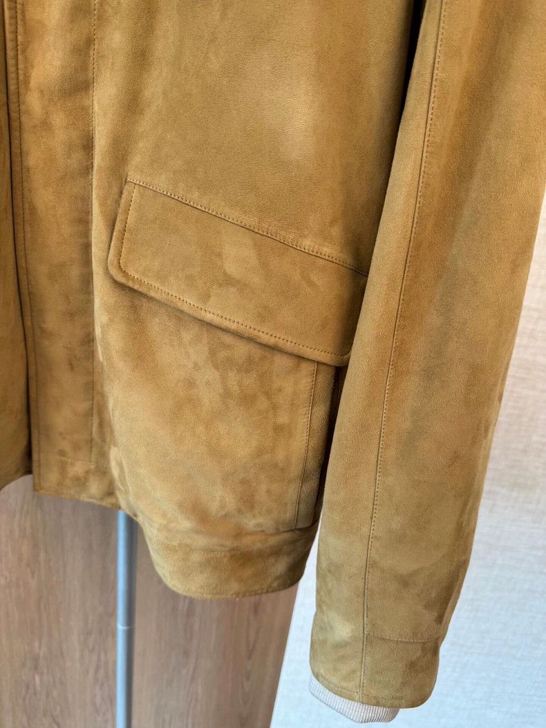 Loro Piana Loro Piana Men's Pilot Leather Jacket Size US M / EU 48-50 / 2 - 6 Thumbnail