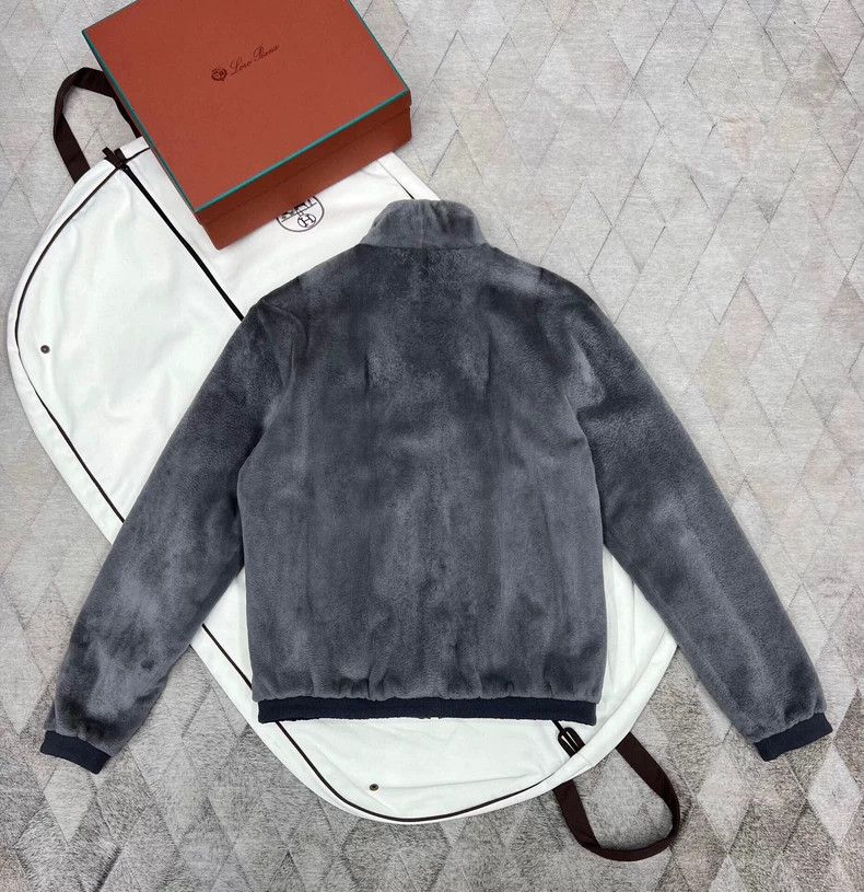 Loro Piana Loro Piana Men's Reversible Mink Fur Bomber Jacket Size US L / EU 52-54 / 3 - 6 Thumbnail