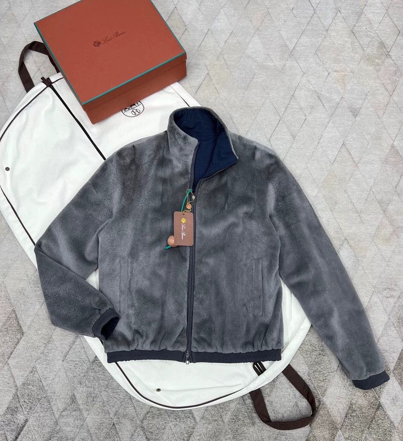 Loro Piana Loro Piana Men's Reversible Mink Fur Bomber Jacket Size US L / EU 52-54 / 3 - 3 Thumbnail