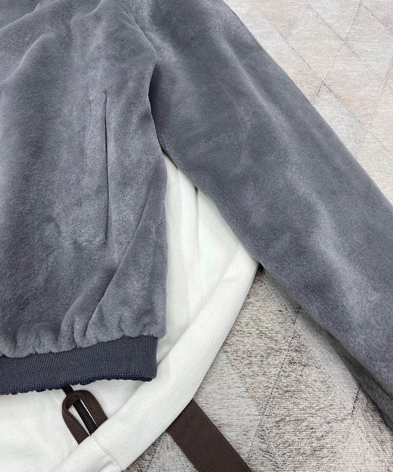 Loro Piana Loro Piana Men's Reversible Mink Fur Bomber Jacket Size US L / EU 52-54 / 3 - 5 Thumbnail