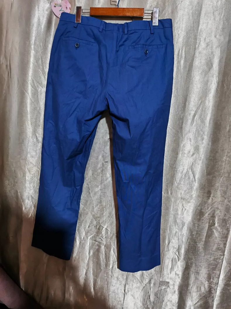 Loro Piana Loro Piana Men's Blue Casual Pants Size US 34 / EU 50 - 2 Thumbnail