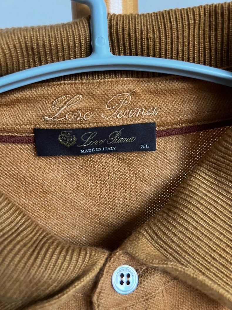Loro Piana Loro Piana Cashmere Short Sleeve Polo Size US XL / EU 56 / 4 - 3 Thumbnail