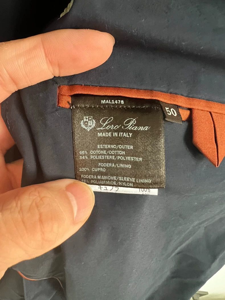 Loro Piana Loro Piana Blue Waterproof Blazer Jacket Size US L / EU 52-54 / 3 - 4 Thumbnail