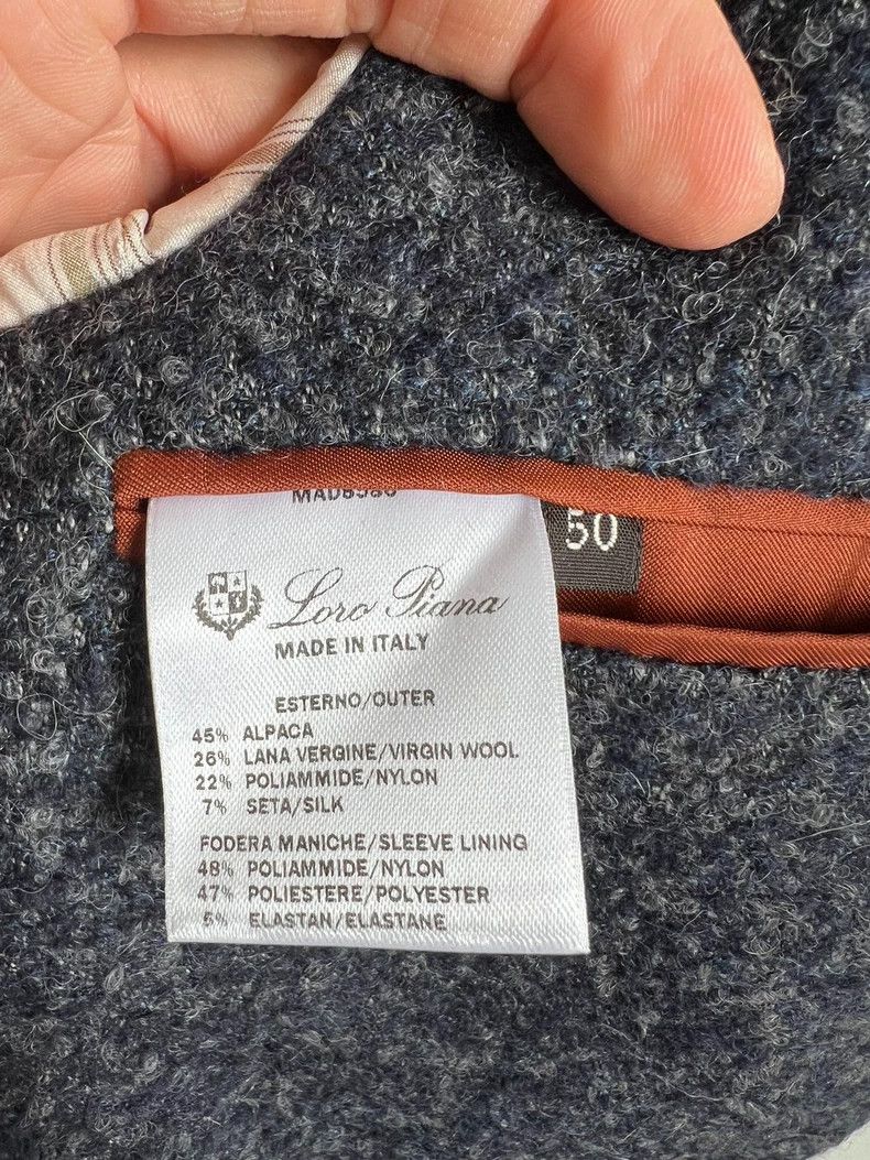 Loro Piana Loro Piana Alpaca Wool Silk Blend Blazer Size US L / EU 52-54 / 3 - 4 Thumbnail