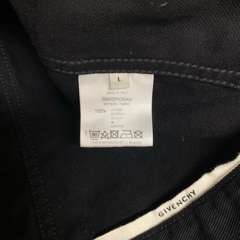 Givenchy Givenchy Black Denim Jacket with Silver Logo - dmc Size US L / EU 52-54 / 3 - 7 Thumbnail