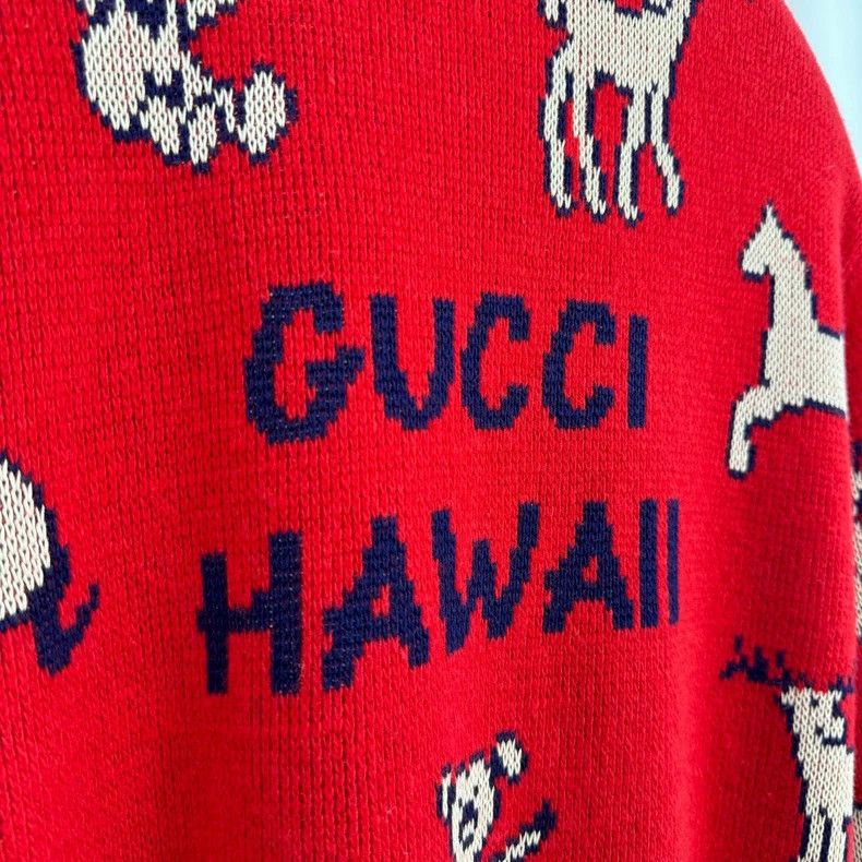 Gucci Animal Alphabet Logo Knit Cardigan - dmc