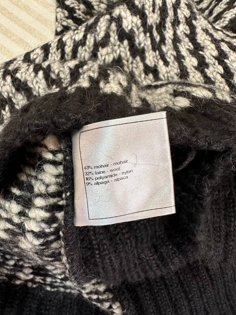 Chanel Chanel Black and White Pattern Mohair Wool Cardigan Coat - dmc Size US M / EU 48-50 / 2 - 9 Thumbnail