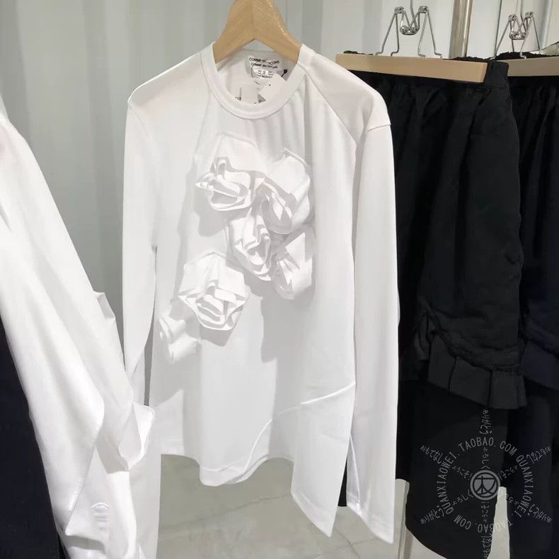 Comme des Garcons CDG COMCOM 23AW 3D Flower Long Sleeve T - dmc Size US S / EU 44-46 / 1 - 2 Thumbnail