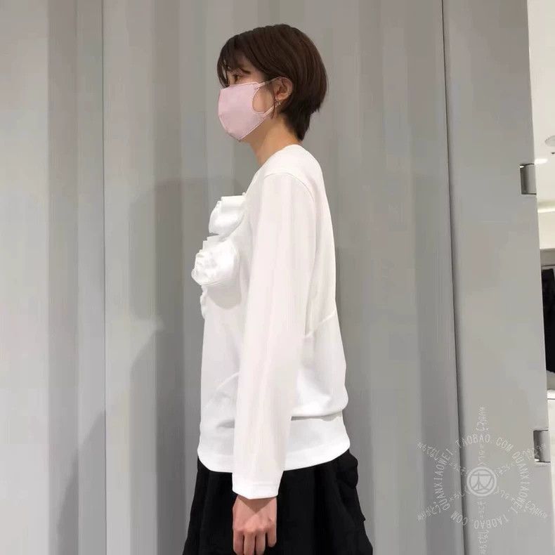 Comme des Garcons CDG COMCOM 23AW 3D Flower Long Sleeve T - dmc Size US S / EU 44-46 / 1 - 4 Thumbnail
