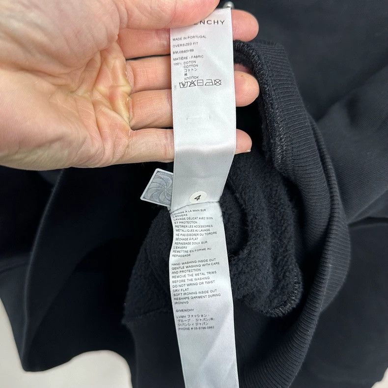 Givenchy Givenchy Black Distressed Metal Sweatshirt - dmc Size US M / EU 48-50 / 2 - 3 Thumbnail