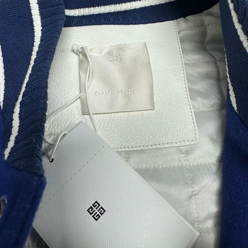 Givenchy Givenchy Blue White Varsity Jacket - dmc Size US XL / EU 56 / 4 - 2 Thumbnail