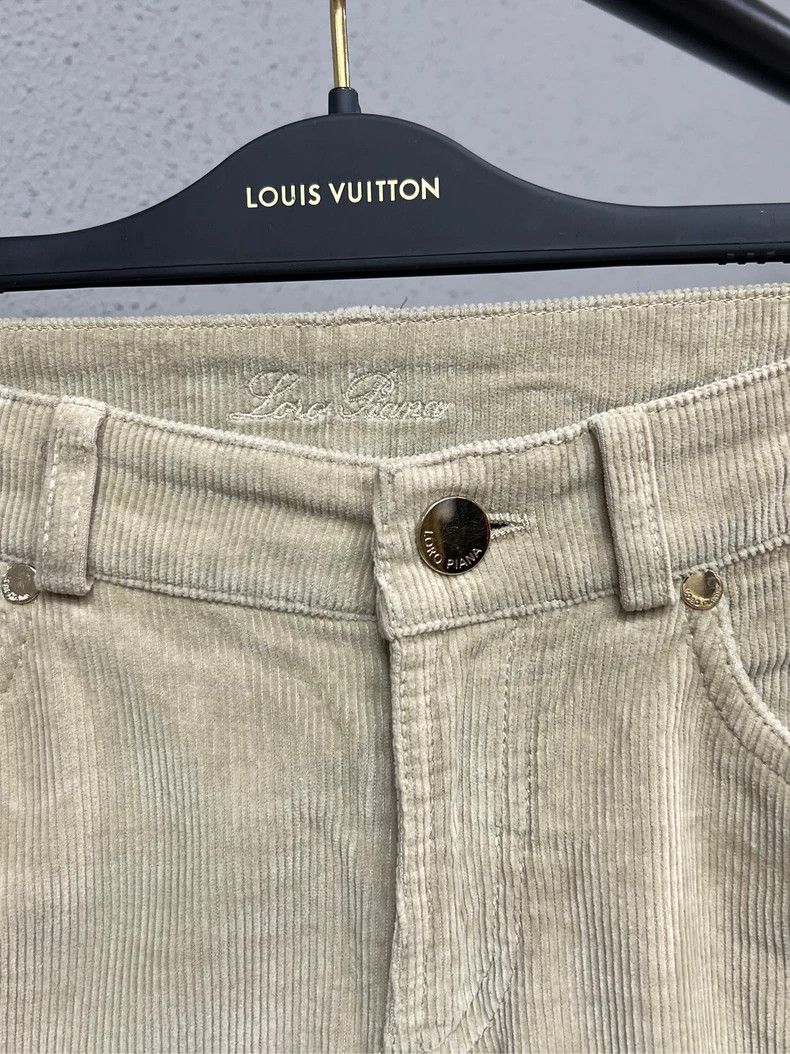 Loro Piana Loro Piana Beige Corduroy Casual Pants - dmc Size US 31 - 3 Thumbnail