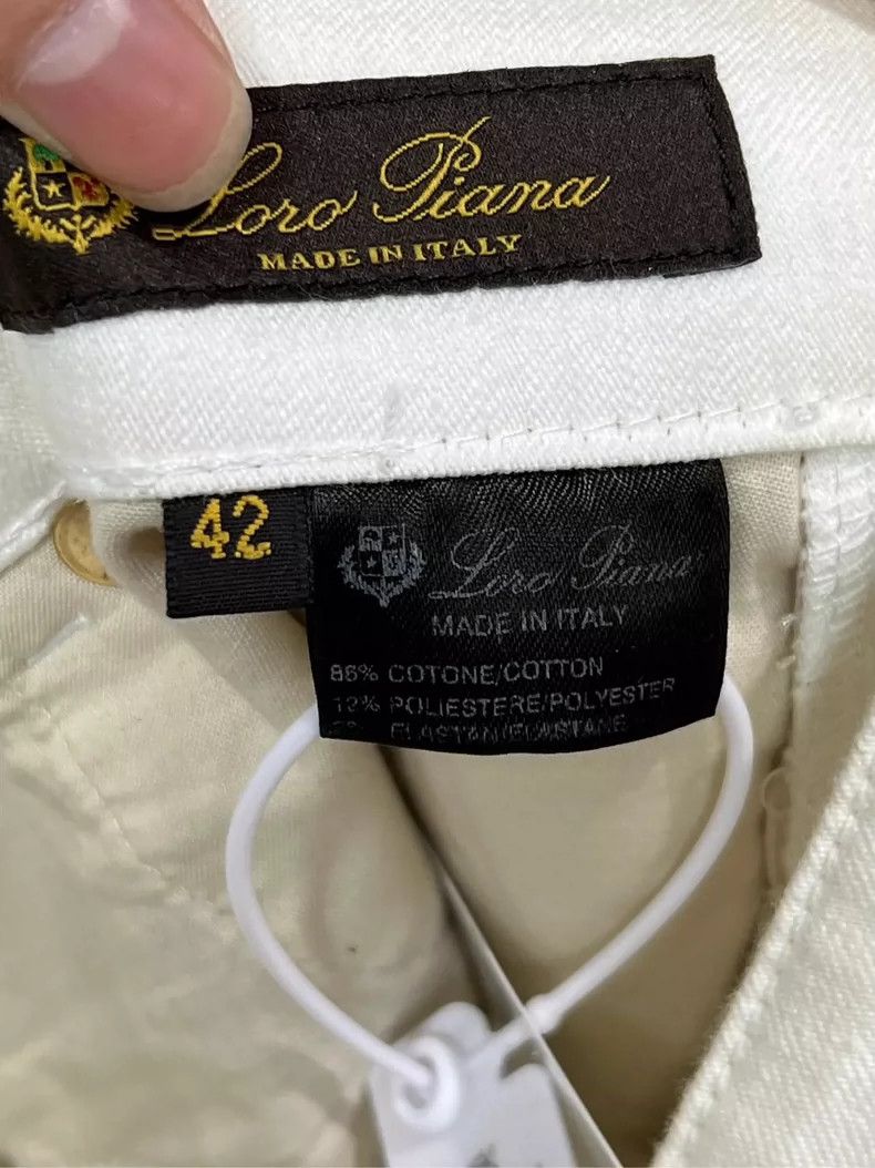Loro Piana Loro Piana White - dmc Size US 31 - 4 Thumbnail