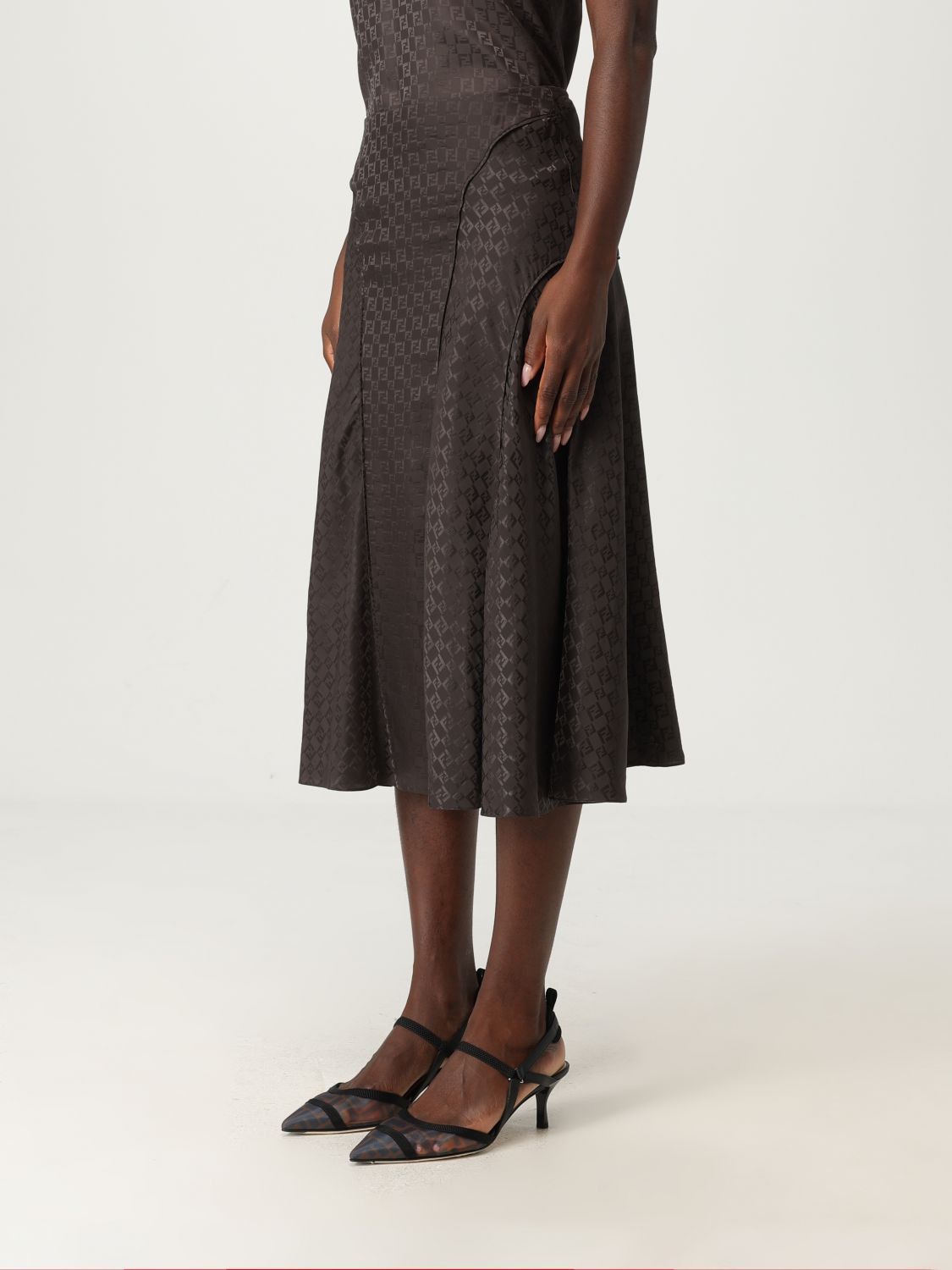 Fendi Fendi Skirt Woman Brown Size 26" / US 2 / IT 38 - 4 Thumbnail