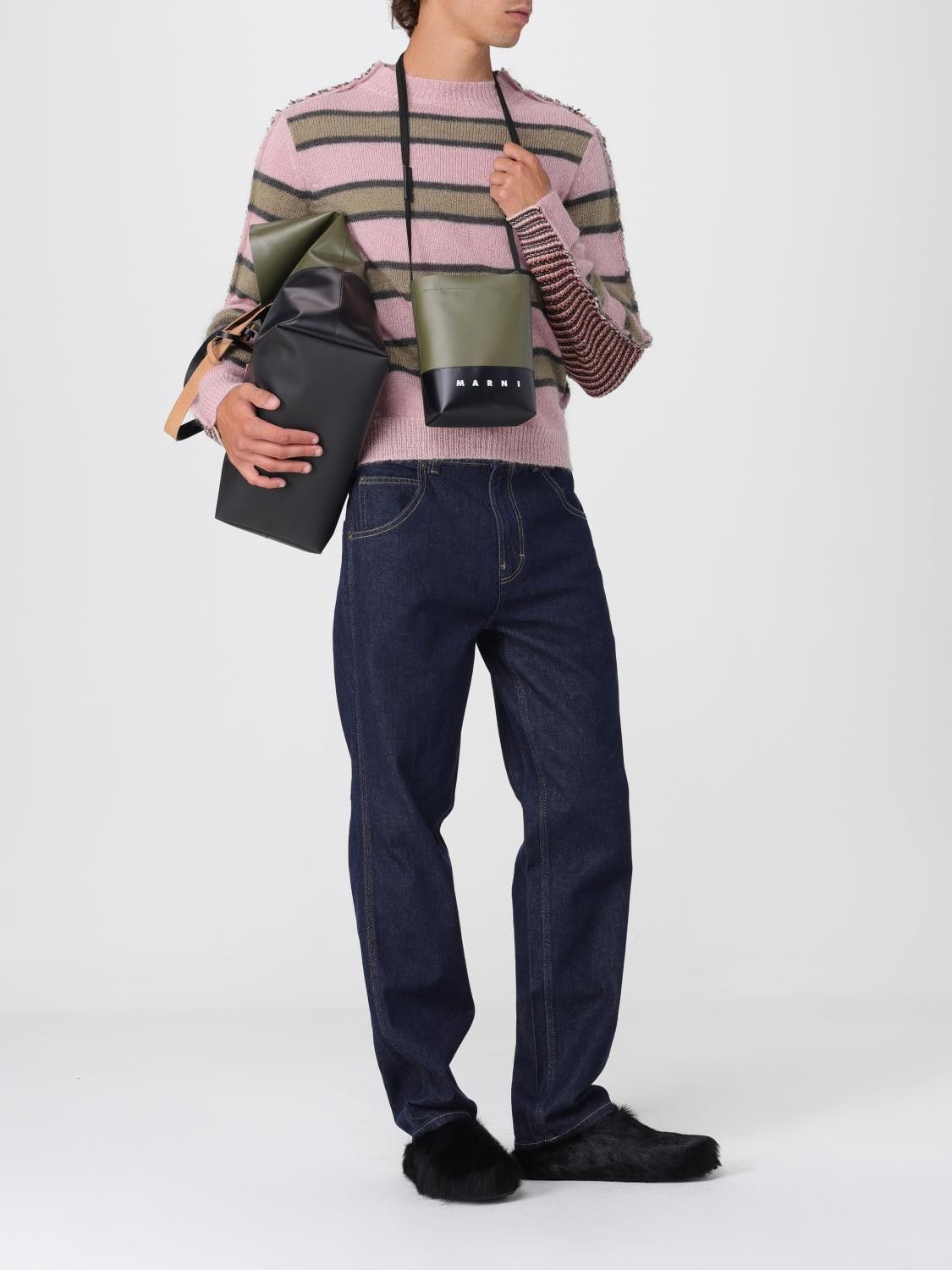 Marni Marni Sweater Men Pink Size US L / EU 52-54 / 3 - 2 Thumbnail