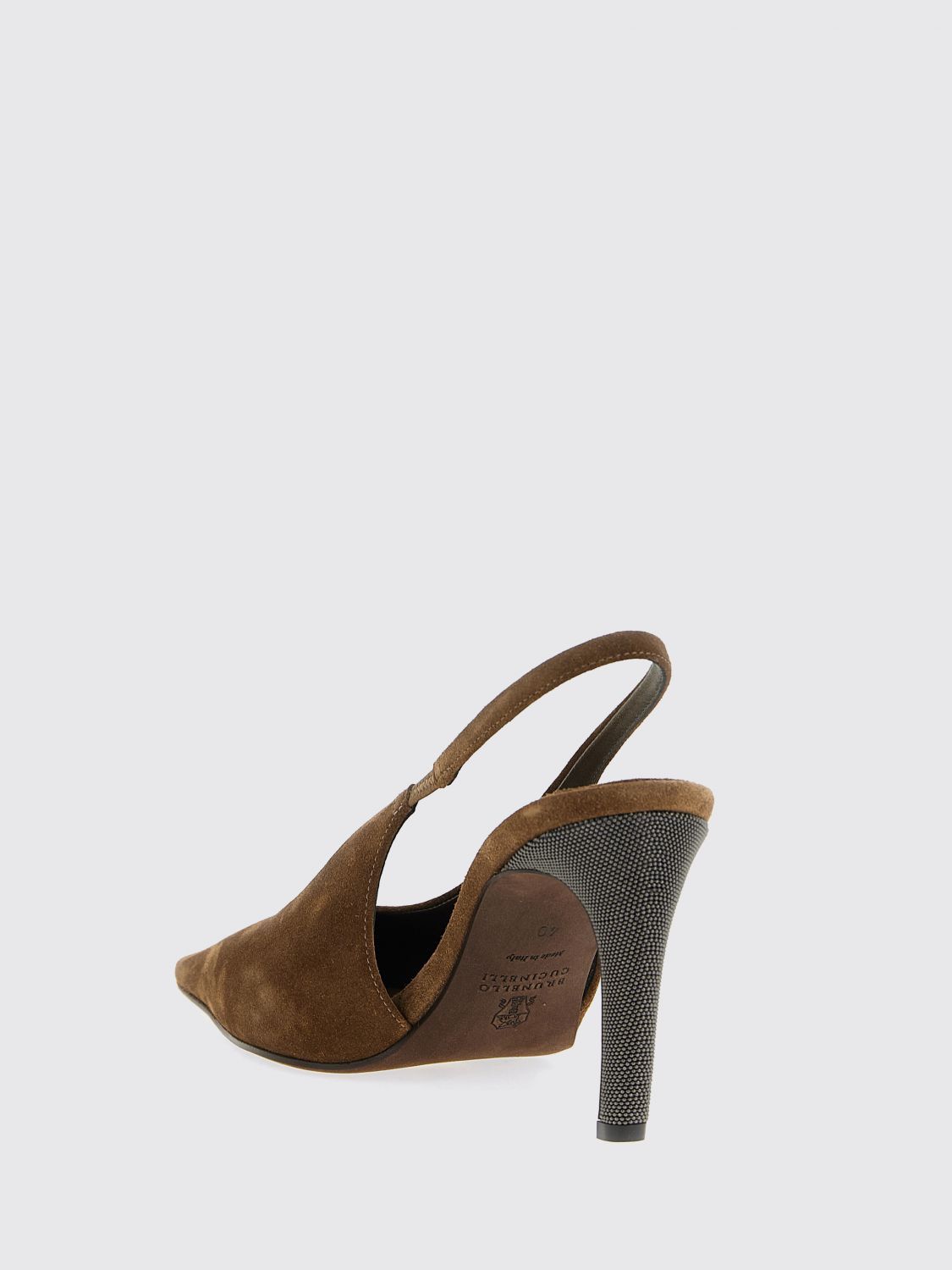 Brunello Cucinelli Brunello Cucinelli Pumps Woman Brown Size US 10 / IT 40 - 3 Thumbnail