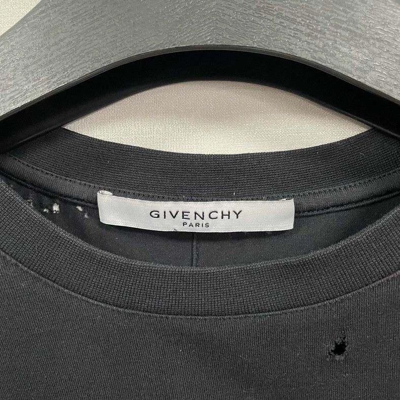 Givenchy Givenchy Paris Distressed Short Sleeve Tee - dmc Size US S / EU 44-46 / 1 - 4 Thumbnail