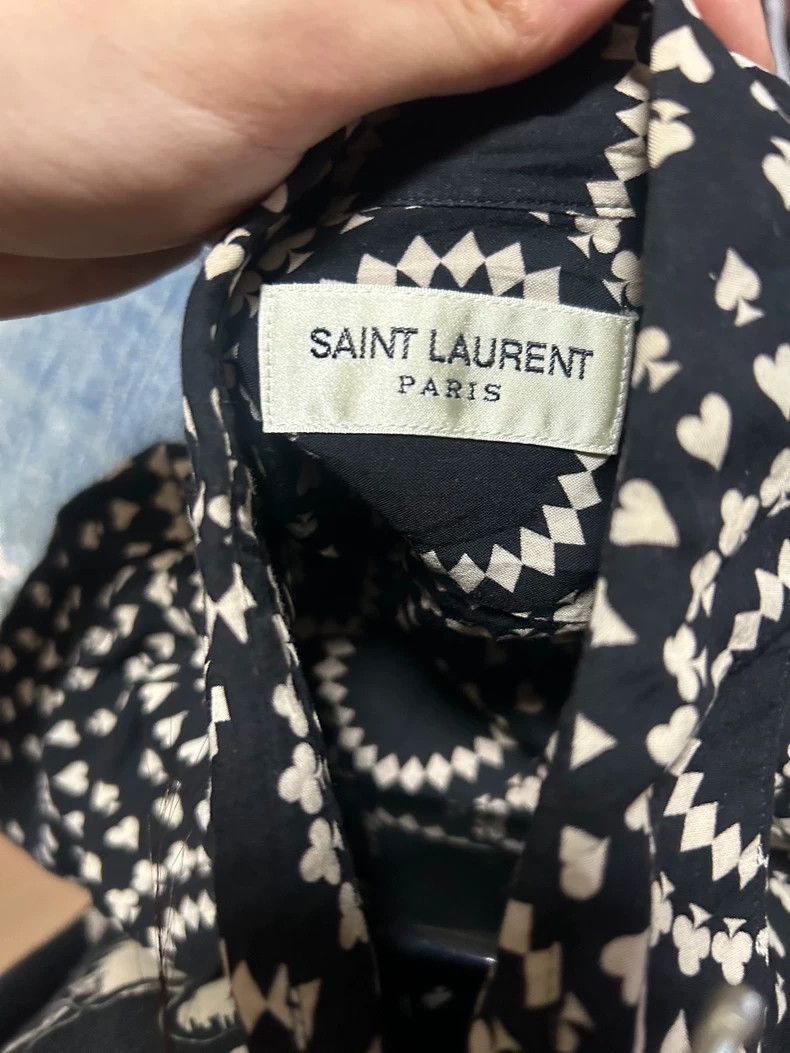 Saint Laurent Paris Saint Laurent 2016FW Poker Print Shirt - dmc Size US M / EU 48-50 / 2 - 5 Thumbnail