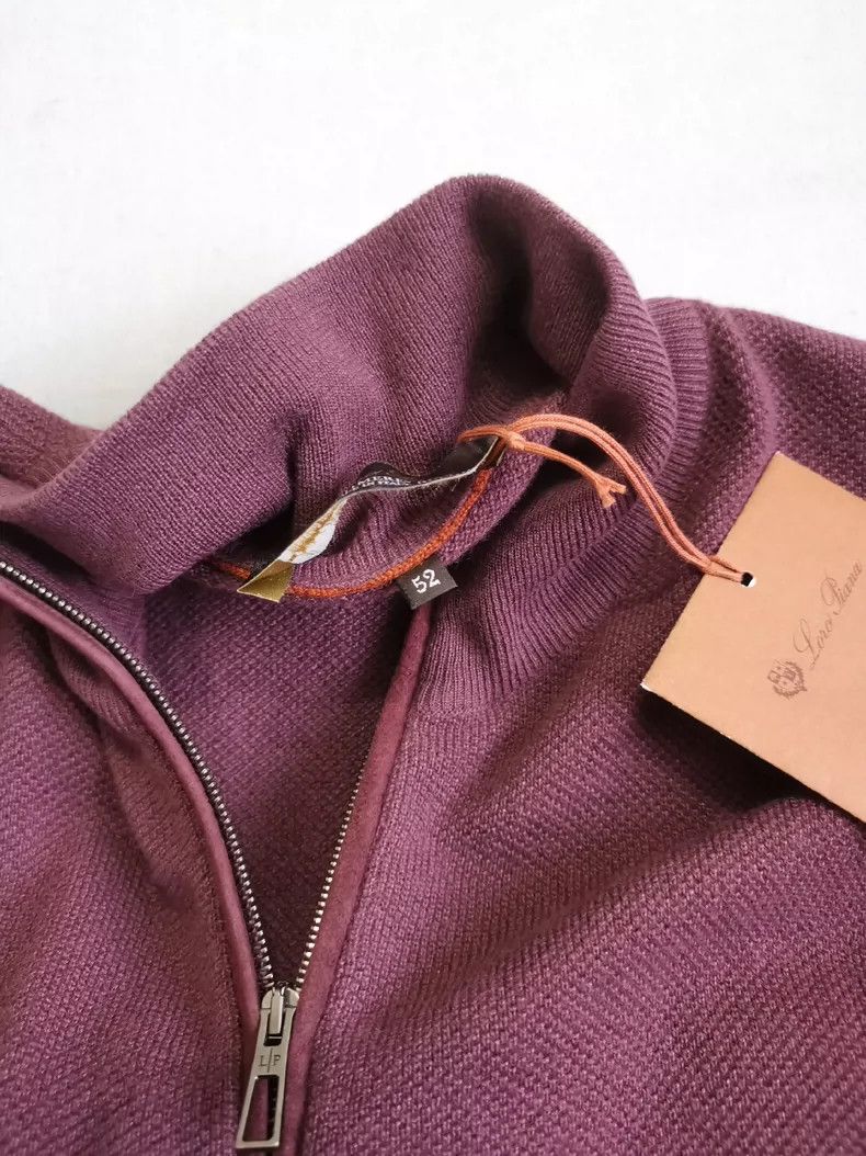 Loro Piana Loro Piana Purple Cashmere Zip Jacket - dmc Size US L / EU 52-54 / 3 - 7 Thumbnail