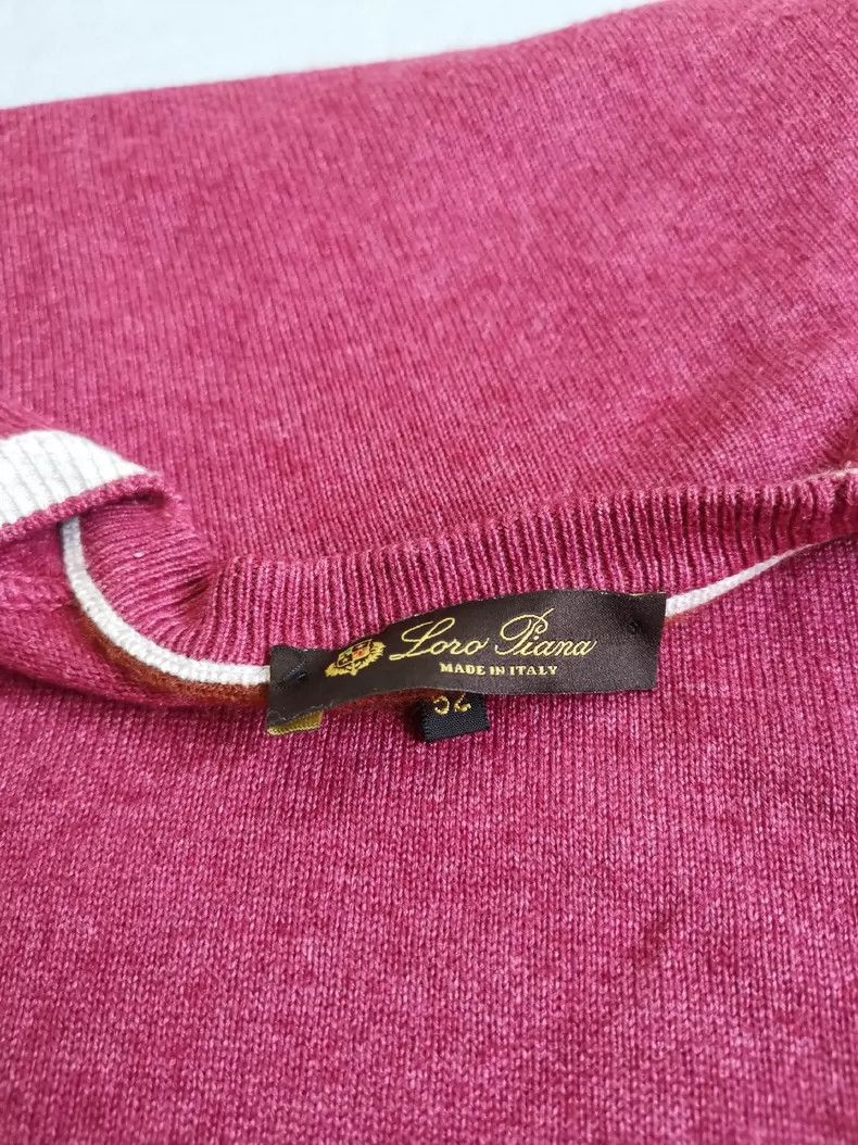 Loro Piana Loro Piana Red Cashmere Silk Sweater - dmc Size US XL / EU 56 / 4 - 6 Thumbnail