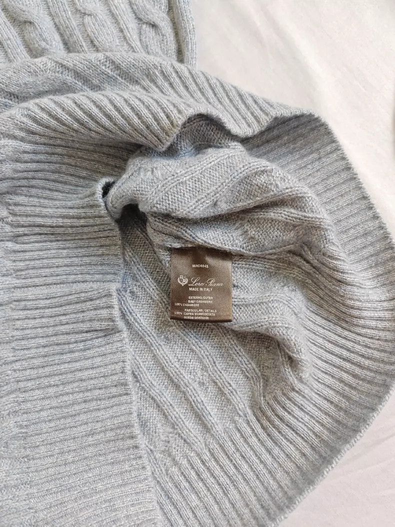 Loro Piana Loro Piana Baby Cashmere Cable Knit Sweater - dmc Size US XS / EU 42 / 0 - 6 Thumbnail