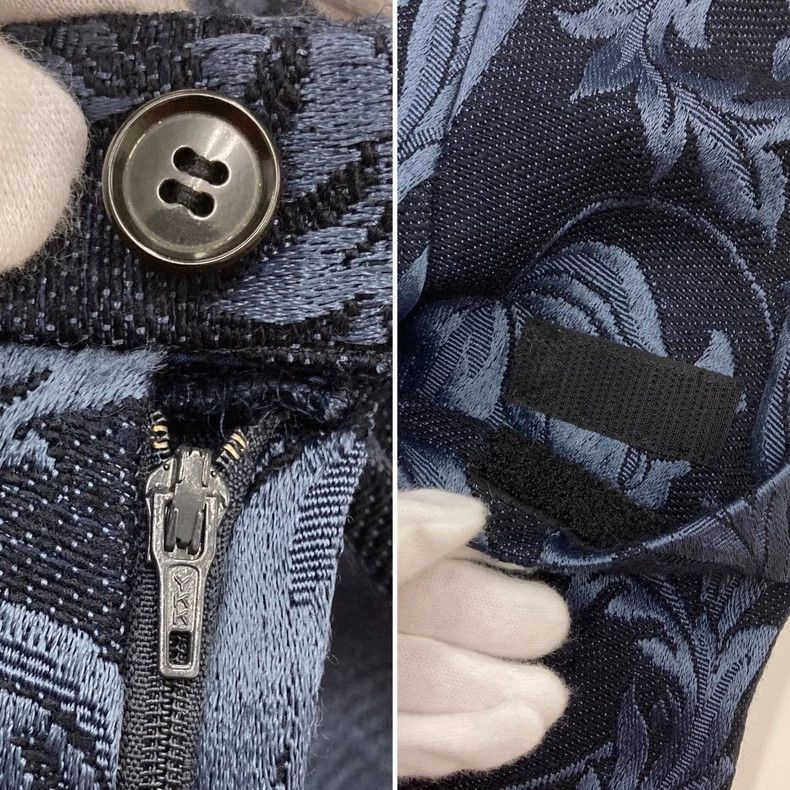 Comme des Garcons COMME des GARCONS Blue Vintage Pattern Skirt - dmc Size US 28 / EU 44 - 8 Thumbnail