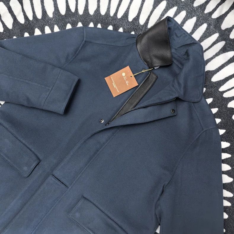 Loro Piana Loro Piana Blue Cashmere Horse Bomber Jacket - dmc Size US S / EU 44-46 / 1 - 2 Thumbnail