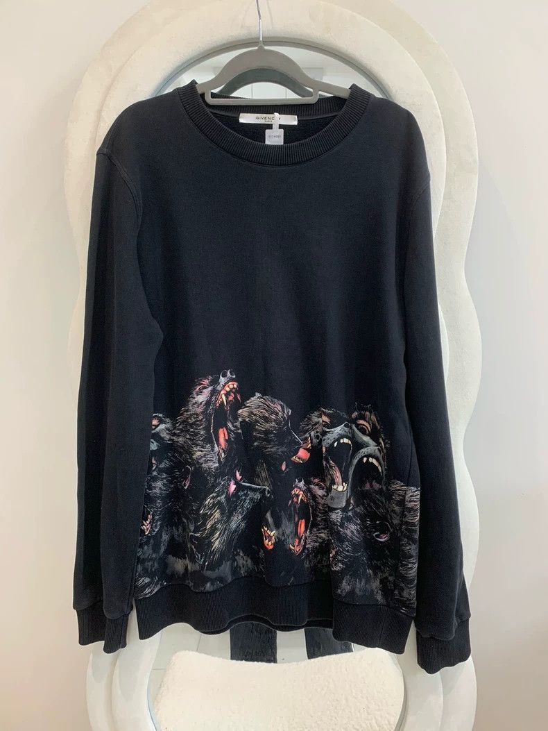 Givenchy Givenchy Black Monkey Print Sweatshirt - dmc Size US S / EU 44-46 / 1 - 3 Thumbnail